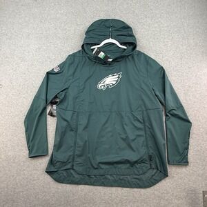 Nike Philadelphia Eagles On Field Hoodie Jacket Anorak Midnight Green XL NFL NWT